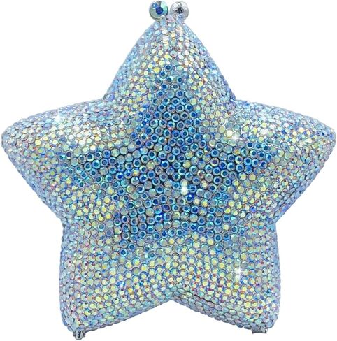 Novelty 3D Star Shape Women Crystal Clutch Evening Bag Party Prom Dinner Rhinestone Clutch Purses and Handbags,Mini in Saudi Arabia