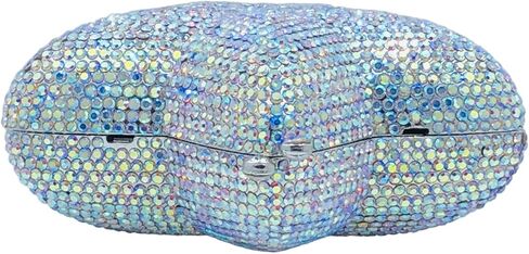 Novelty 3D Star Shape Women Crystal Clutch Evening Bag Party Prom Dinner Rhinestone Clutch Purses and Handbags,Mini in Saudi Arabia