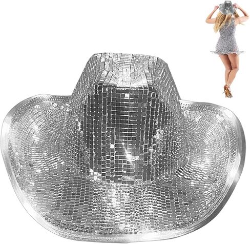 Hat Disco Balls Glitter Balls Cowboy DJs Disco Hat in Kuwait