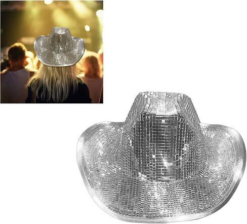 Hat Disco Balls Glitter Balls Cowboy DJs Disco Hat in Kuwait