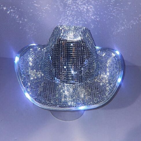 Hat Disco Balls Glitter Balls Cowboy DJs Disco Hat in Kuwait