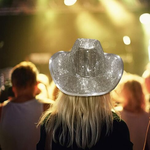 Hat Disco Balls Glitter Balls Cowboy DJs Disco Hat in Kuwait