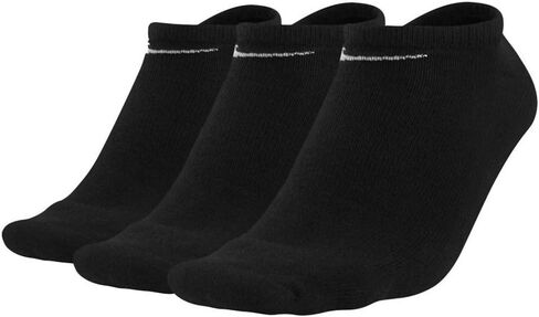 Nike Everyday Lightweight Ankle Training Socks (3 Pair) (Black/White, L) in Saudi Arabia