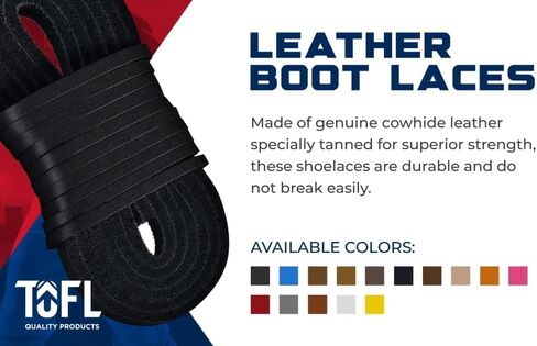 TOFL Logger Style Heavy Duty Boot Laces for Work Boots | 54 Inch Replacement Laces 1 Pair and Spare in Saudi Arabia