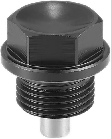 X AUTOHAUX 1 مجموعة عالمية M18x1.5 سيارة المغناطيسي النفط استنزاف المكونات حوض استنزاف النفط الجوز استنزاف الترباس المسمار مع 3 طوقا سبائك الألومنيوم الأسود in Kuwait