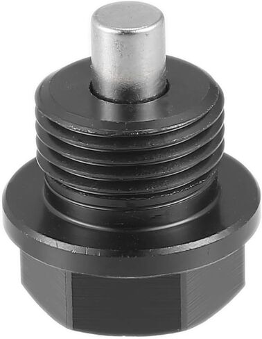 X AUTOHAUX 1 مجموعة عالمية M18x1.5 سيارة المغناطيسي النفط استنزاف المكونات حوض استنزاف النفط الجوز استنزاف الترباس المسمار مع 3 طوقا سبائك الألومنيوم الأسود in Kuwait