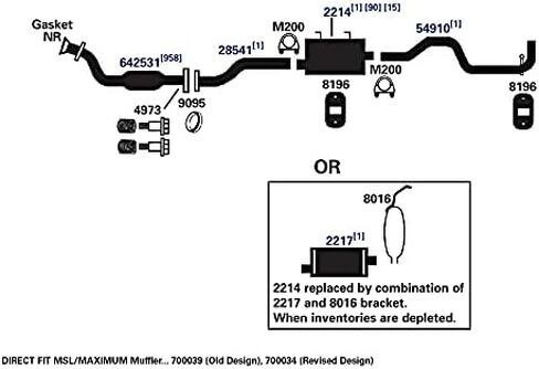 منتجات العادم AP 700034 كاتم الصوت العادم in Kuwait