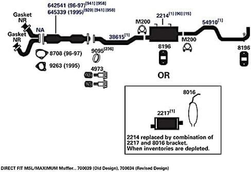 منتجات العادم AP 700034 كاتم الصوت العادم in Kuwait