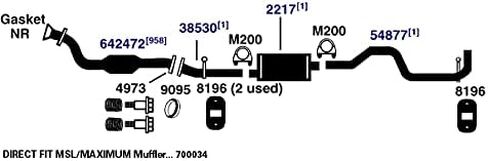 منتجات العادم AP 700034 كاتم الصوت العادم in Kuwait
