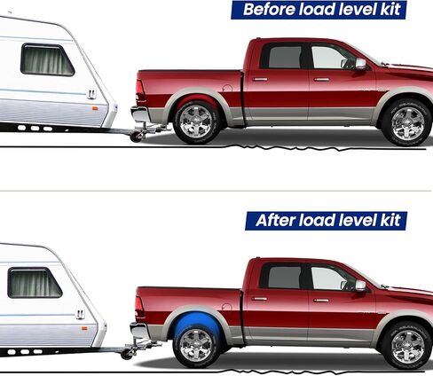 طقم زنبرك مساعد الهواء الخلفي 2WD/4WD Ram 1500 Mega Cab Ram 2500/3500 Ram 2500/3500 بديل تجاري لطقوس ركوب Firestone W21-760-2299 5000 رطل in Saudi Arabia