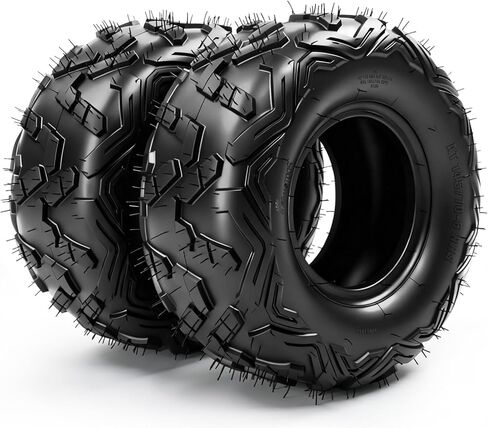 ATV/UTV Tires 25x8-12 Front & 25x10-12 Rear,All-Terrain Mud Tires 25x8x12 & 25x10x12,6-Ply,Non-Directional Big Horn Tread,Tubeless,Set of 4 in Kuwait
