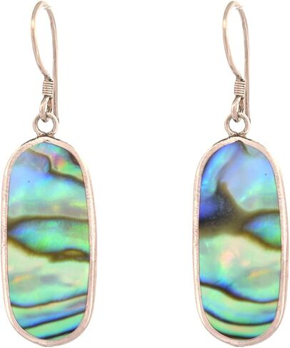 925 Sterling Silver Shell Surf Shaped Dangle Hook Earrings Handmade in Bali in Saudi Arabia