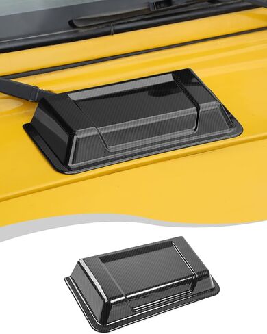 Hood Vent Hood Scoop Vent Cover for 1997-2017 Jeep Wrangler TJ JK Unlimited (Carbon Fiber) in Saudi Arabia