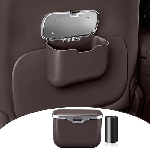 HOLDCY Car Trash Can, Waterproof Multi‑Functional Auto Trash Bin for Door/Console/Seat Back, Universal Vehicle Garbage Can for Car/Truck/SUV Drivers (Black) in Saudi Arabia