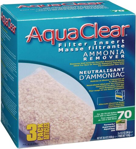 Aqua Clear AquaClear 50 Ammonia Remover Inserts, Aquarium Filter Replacement Media, A611 in Kuwait