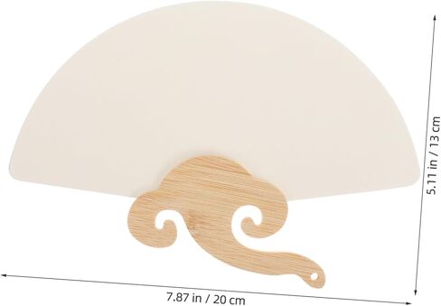 Uonlytech Lacquer Fan Kit Handheld Blank Paper Fan for Weddings Custom Crafting and Unique for Guests Family and Friends for Relaxation and Creativity in Saudi Arabia