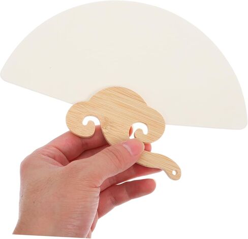Uonlytech Lacquer Fan Kit Handheld Blank Paper Fan for Weddings Custom Crafting and Unique for Guests Family and Friends for Relaxation and Creativity in Saudi Arabia