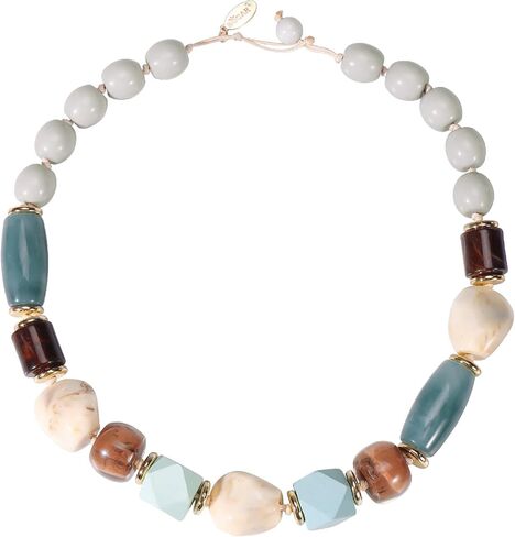 Bocar Statement Chunky Necklaces for Women Irregular Big Resin Beaded Necklaces Costume Jewelry Gifts in Saudi Arabia