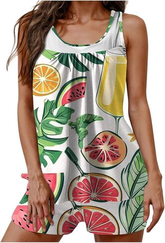 Tankini Swimsuits for Women 2025 Trendy Tank Tops with Bottoms 2 Piece Modest Bathing Suits Swimwear Sets Lightweight in Saudi Arabia