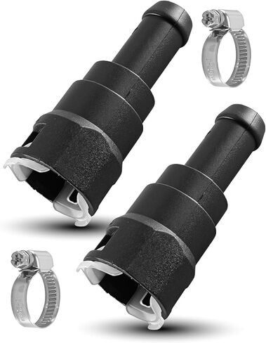 2Pcs HVAC Heater Hose Connector Compatible with Ae-rostar Bronco E150 E250 Expedition F150 Ranger Thunderbird LS Navigator, for 3/4" Tube and 5/8" Heater Hose Replace 800-404 E69Z18D435B E69Z18D434B in Saudi Arabia