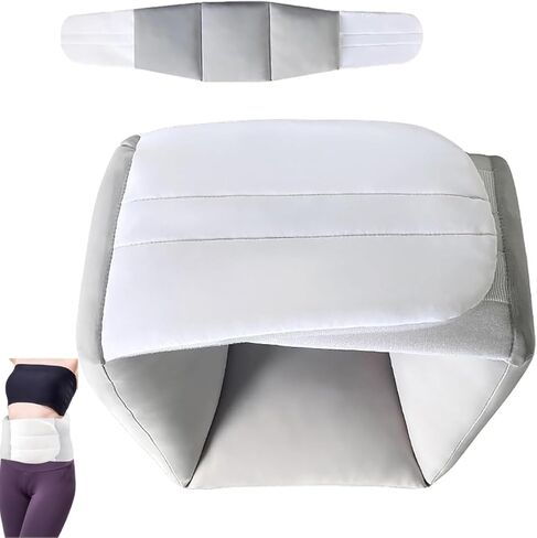 دعم أسفل الظهر - وسادة خصر مريحة لتخفيف آلام الظهر ومحاذاة العمود الفقري، حزام قابل للتعديل، إسفنج ذو ذاكرة مسامي للمكتب والنوم. in Kuwait