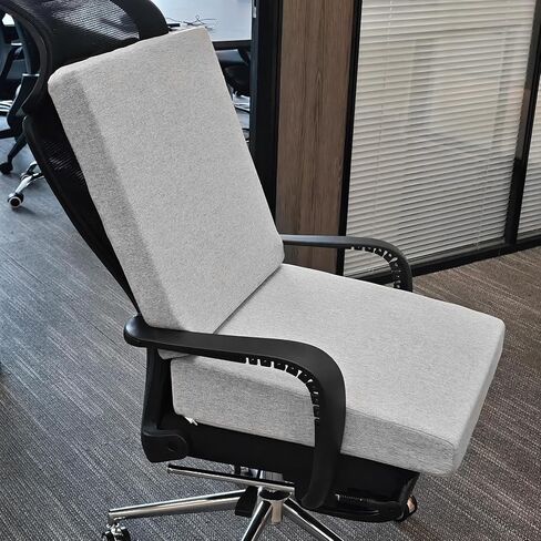 وسائد مقعد من الفوم مع مسند ظهر لكبار السن للجلوس لفترة طويلة مقاس 20 × 20 بوصة من الفوم عالي الكثافة غير قابل للانزلاق مع دعم خلفي من قطعتين in Kuwait