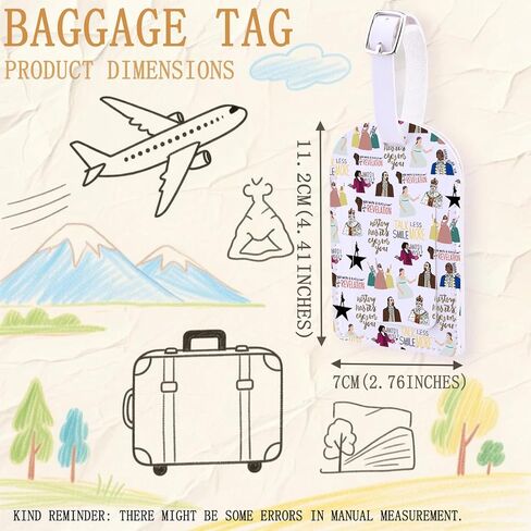 Musical Theatre Fan-Lover Bag Tag Theater Fans Gift Musical Character Luggage Tag Drama Teacher Actress Gift (riseup-tag) in Saudi Arabia