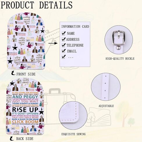 Musical Theatre Fan-Lover Bag Tag Theater Fans Gift Musical Character Luggage Tag Drama Teacher Actress Gift (riseup-tag) in Saudi Arabia