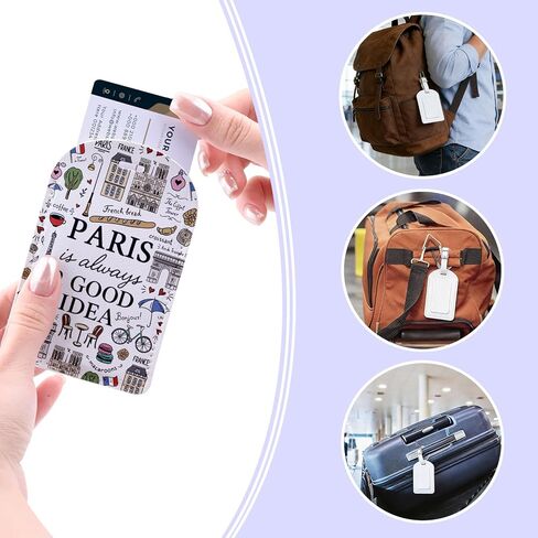 Paris is Always a Good Idea Gift France Trip Gift Travel Lover Arch of Triumph Vacation Travel Luggage Tag (Paris tag) in Saudi Arabia