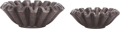 SAFAVIEH Home Collection Soho Greige Resin Decorative Bowls Set of 2 Modern Accents for Coffee Table or Shelf in Saudi Arabia