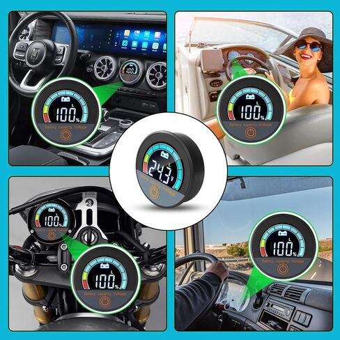 بطارية مراقبة الجهد متر 12 فولت 24 فولت 48 فولت 60 فولت 72 فولت 84 فولت ، متر مؤشر قياس الوقود البطارية ، جهاز اختبار البطارية لعربة الغولف ، المقود جبل in Kuwait