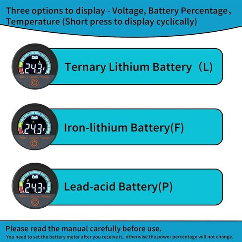 بطارية مراقبة الجهد متر 12 فولت 24 فولت 48 فولت 60 فولت 72 فولت 84 فولت ، متر مؤشر قياس الوقود البطارية ، جهاز اختبار البطارية لعربة الغولف ، المقود جبل in Kuwait