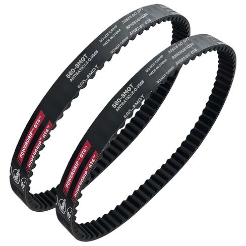 2-Pack Power Grip Primary Belts, Fit for Surron Motorcycle Drive Belts. Replaces Power Grip-GT4 560-8m. Compatible with Sur-Ron Light Bee/X, Segway X260/X160, and Talaria XXX Off-Road Motorcycles in Kuwait