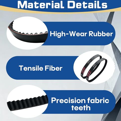 2-Pack Power Grip Primary Belts, Fit for Surron Motorcycle Drive Belts. Replaces Power Grip-GT4 560-8m. Compatible with Sur-Ron Light Bee/X, Segway X260/X160, and Talaria XXX Off-Road Motorcycles in Kuwait