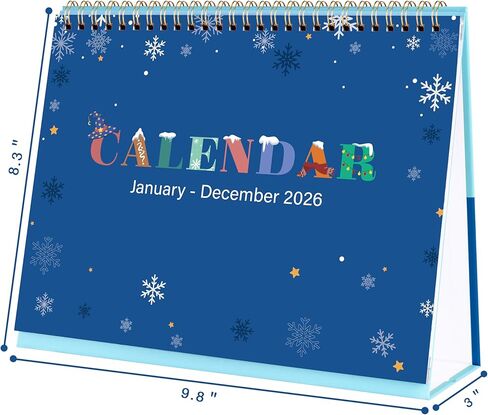 تقويم مكتب 2026 - تقويم مكتب من يناير 2026 - ديسمبر 2026، مكتب تقويم 10 بوصة × 8.3 بوصة، تقويم مكتبي قابل للطي لمدة 12 شهرًا 2026 - تصميم السمة in Kuwait