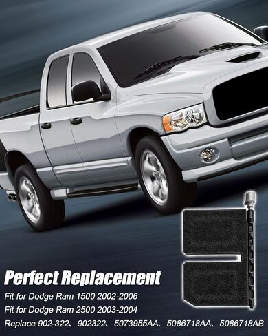 Upper Main Heater Blend Door Repair Kit Fit for Dodge Ram 1500 2500 3500 2003-2006 Pickup Replace 5073955AA 5086718AA 5086718AB 902-322 Mode Door Kit in Saudi Arabia