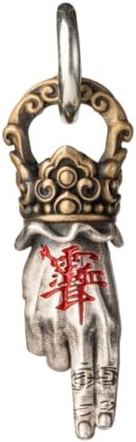 COPPERTIST.WU Taoist Sword Mudra Charm Feng Shui Amulet Pendant Handmade Jewelry Gift for Women Men in Saudi Arabia