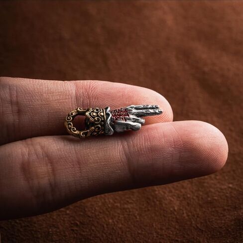 COPPERTIST.WU Taoist Sword Mudra Charm Feng Shui Amulet Pendant Handmade Jewelry Gift for Women Men in Saudi Arabia