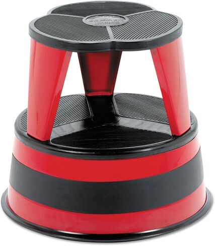 Cramer 100143 Kik-Step Steel Step Stool, 350 lb Cap, 16-Inch Dia. x 14 1/4h, Red in Saudi Arabia