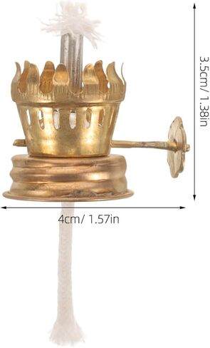 Oil Lamp Burner Replacement Metal Base Kerosene Lamp Fittings Mini Brass Wick Holder in Saudi Arabia