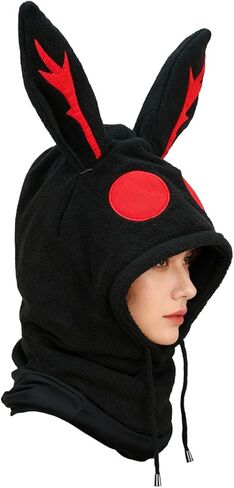 Mothman Hat Costume Balaclava Themed Cap, Halloween Funny Hats, Adult Ski Mask in Saudi Arabia