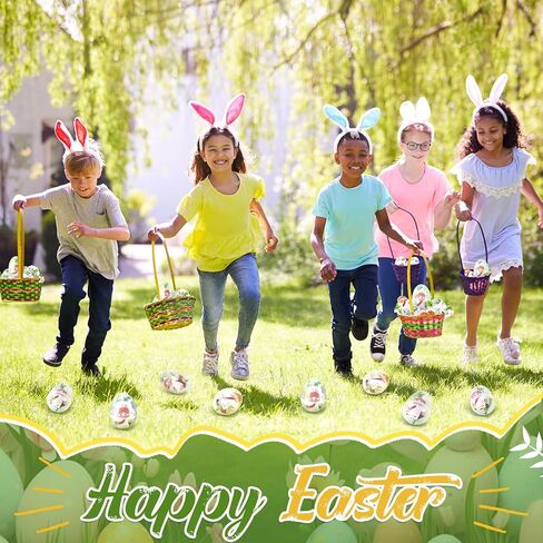 Soulchen 24 Sets Easter Eggs with Mini Jesus Plush Keychains Lily Flowers He is Risen Easter Cards Jesus Toys Easter Egg Hunt Fillers Easter Basket Stuffers Easter Gifts Little Figures in Saudi Arabia