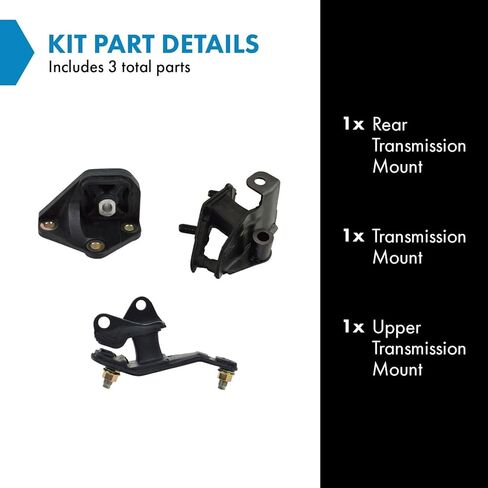 TRQ Transmission Mount Set Compatible with 2003-2007 Honda Accord in Saudi Arabia