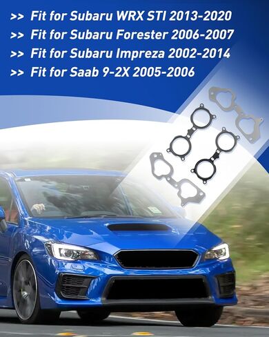 96523 Engine Intake Manifold Gasket Set Fit for Subaru Impreza Fit for Subaru WRX STI 2013-2020 / Impreza 2002-2014 / Forester 2006-2007 / Saab 9-2X 2005-2006 in Saudi Arabia
