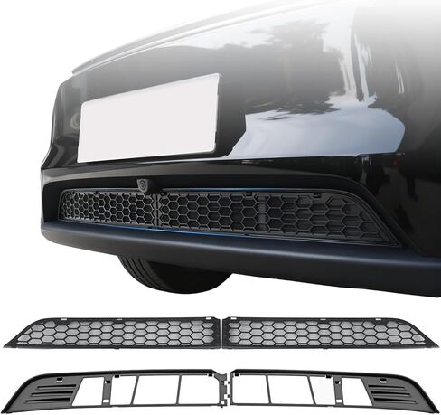 إدراجات شبكة مصبغة لعام 2025 2026 من ملحقات Tesla Model Y Juniper، بديل غطاء شبكة فتحة تهوية مدخل الهواء الأمامي لملحقات الطراز Y Juniper الجديدة (لا تناسب الطراز Y القياسي) in Kuwait