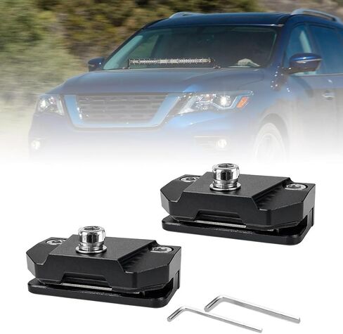 2 قطعة من دعامات إضاءة الخندق العالمية، دعامة إضاءة لغطاء الرأس، غطاء قابل للتعديل، دعامة تثبيت لإضاءة العمل، لشاحنات سيارات الدفع الرباعي، بدون حفر in Kuwait