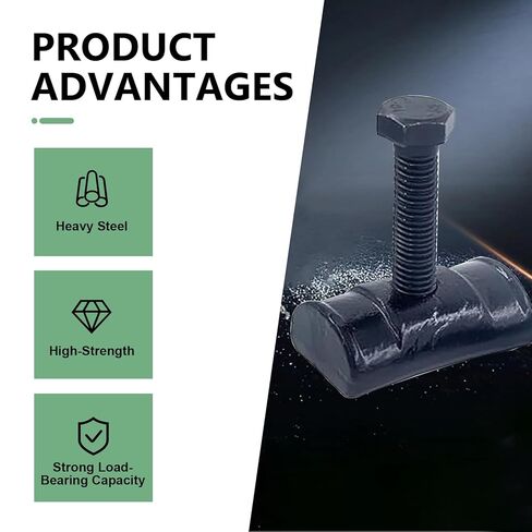 2 PCS Torsion Bar Key Adjustment Block Nuts with Bolts, Full Thread Torsion Key Remover, Replaces OEM #11561233 15530026, Compatible with Chevrolet Chevy GMC Cadillac Oldsmobile (Black) in Saudi Arabia