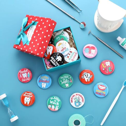 80 Pcs Dental Assistant Week Pins Gifts Bulk Dentist Tooth Health Awareness Lapel Brooches Decor Dental Hygiene Office Gifts for Dentist Nurse Medical Assistant Employee Cloths Decor in Saudi Arabia