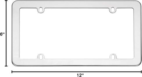 Cruiser Accessories 21110 Stainless License Plate Frame, Stainless Steel in Saudi Arabia