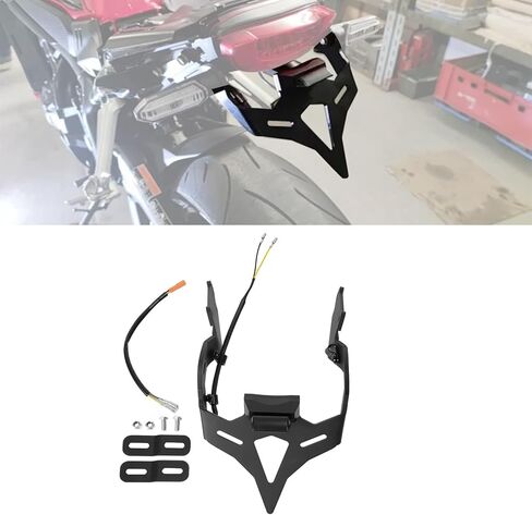 حامل لوحة ترخيص الدراجة النارية الذيل مرتب متوافق مع 2021-2025 Honda CBR650R / CB650R CBR 650R / CB 650R قوس لوحة الترخيص in Kuwait